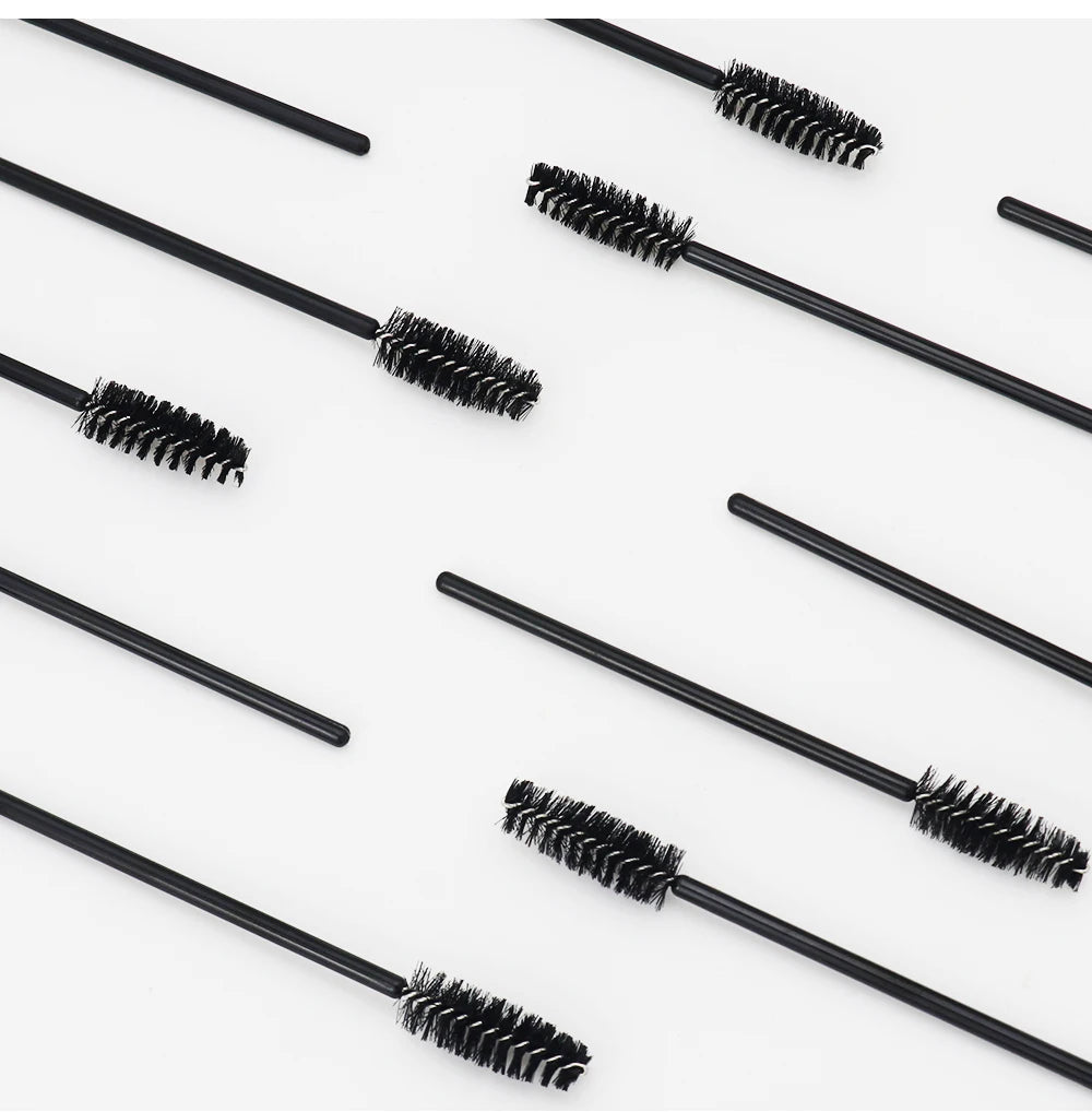 ANNAFRIS-Brosse à cils en cristal, tête souple, outil de maquillage, baguette d'extension de cils, mascara, 50 pièces