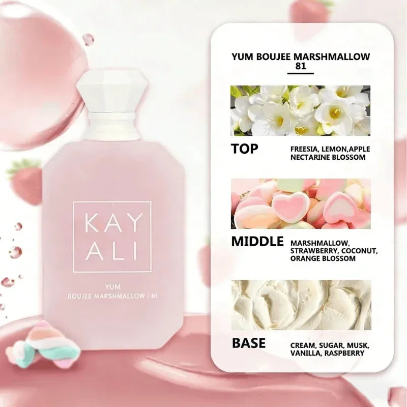 Eau de Parfum 100ml 81 Yum Boujee Marshmallow et 28 Vanilla, parfum arabe original premium pour hommes et femmes