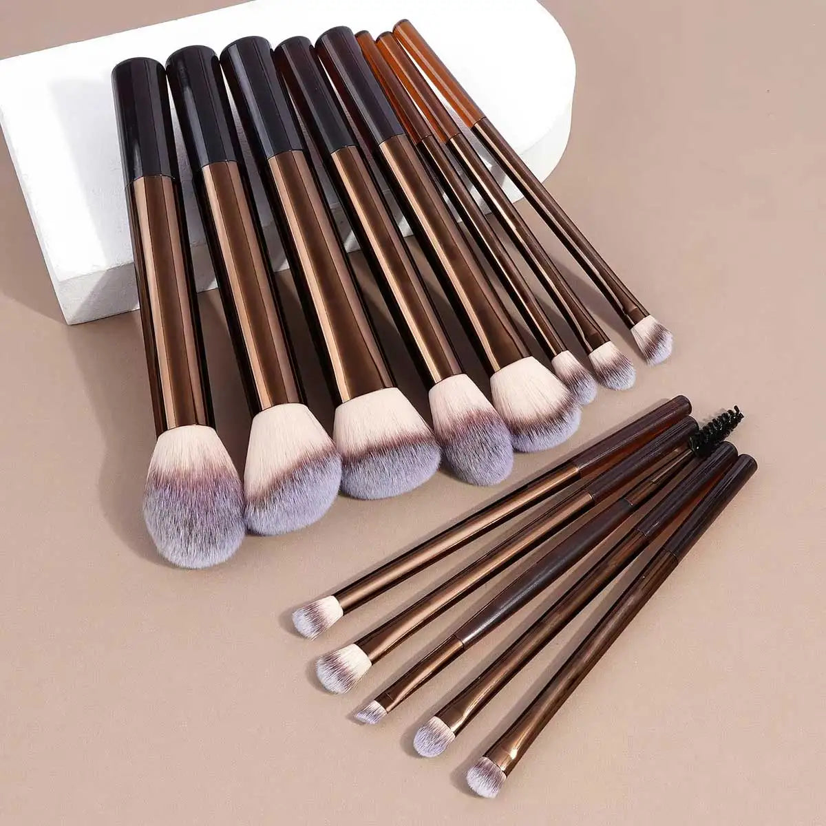 Ensemble de pinceaux de maquillage, 13 pièces, fond de teint, correcteur, poudre, fard à paupières, Blush, mélange Kabuki, outil de beauté cosmétique pour le visage