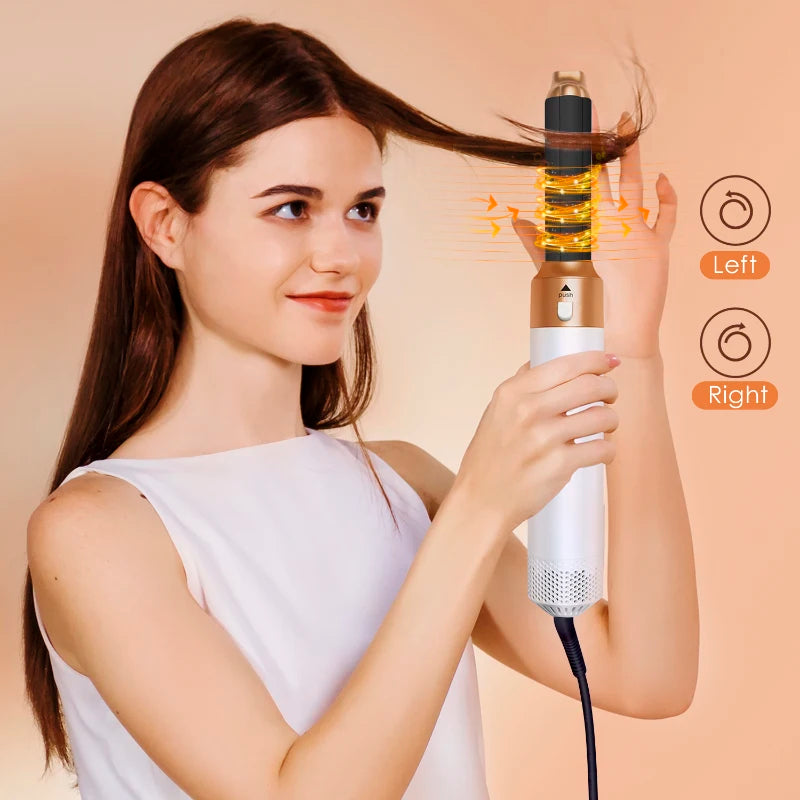 Sèche-cheveux 5 en 1, ensemble de peignes chauds, fer à friser professionnel, lisseur, outil de coiffure pour sèche-cheveux professionnel domestique