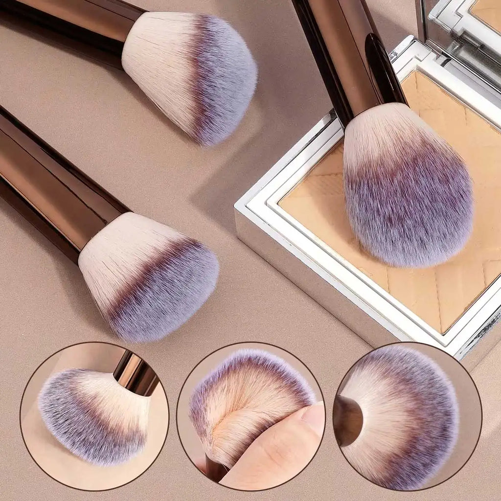 Ensemble de pinceaux de maquillage, 13 pièces, fond de teint, correcteur, poudre, fard à paupières, Blush, mélange Kabuki, outil de beauté cosmétique pour le visage