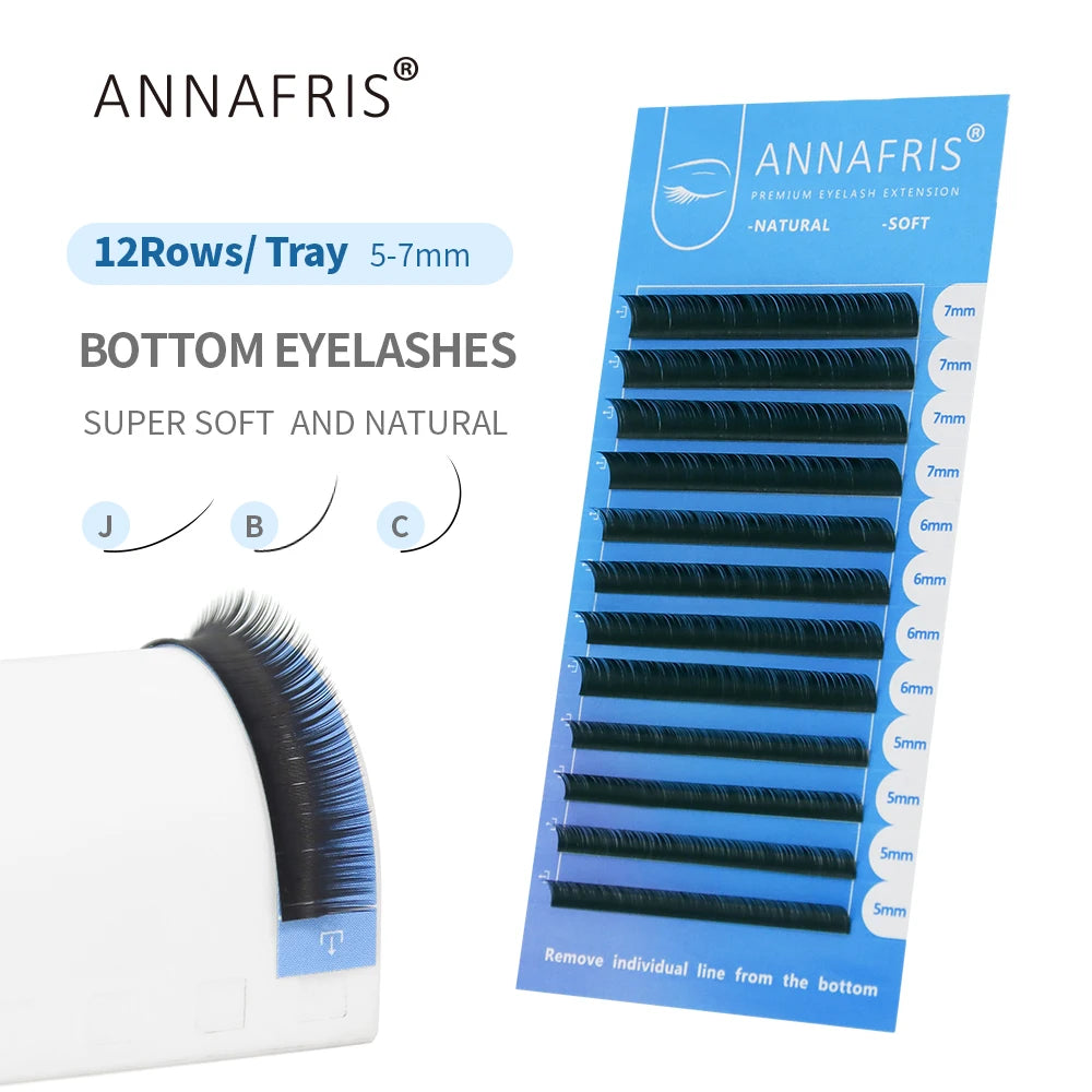 ANNAFRIS-Brosse à cils en cristal, tête souple, outil de maquillage, baguette d'extension de cils, mascara, 50 pièces