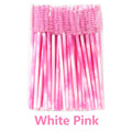 ANNAFRIS-Brosse à cils en cristal, tête souple, outil de maquillage, baguette d'extension de cils, mascara, 50 pièces