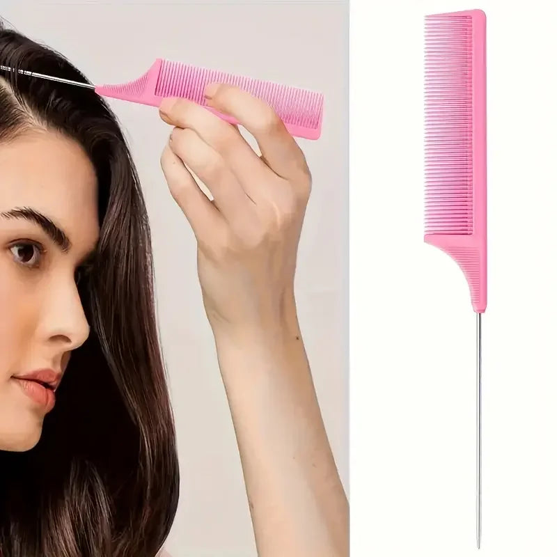 6 pièces/ensemble ensemble de brosses à cheveux coiffure vaporisateur bouteille cheveux tressage boucle Rat queue peigne taquin cheveux Brsuh bord contrôle brosse à cheveux