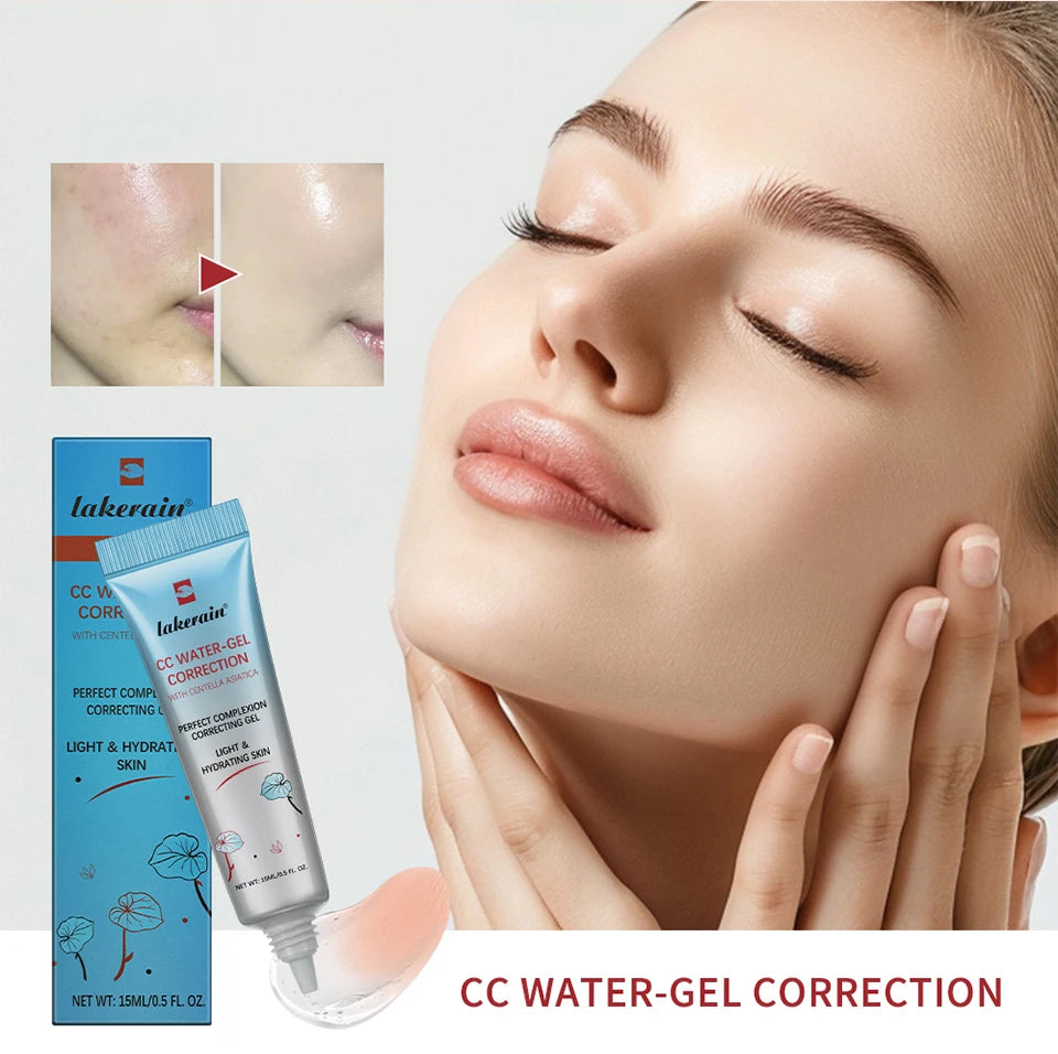 Crème CC Correctrice de Couleur 45/15ml Hydratante, Imperméable et Anti-Transpiration – Maquillage Pré-Base Longue Durée – Crème CC Transformante