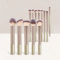 Ensemble de pinceaux de maquillage, 13 pièces, fond de teint, correcteur, poudre, fard à paupières, Blush, mélange Kabuki, outil de beauté cosmétique pour le visage