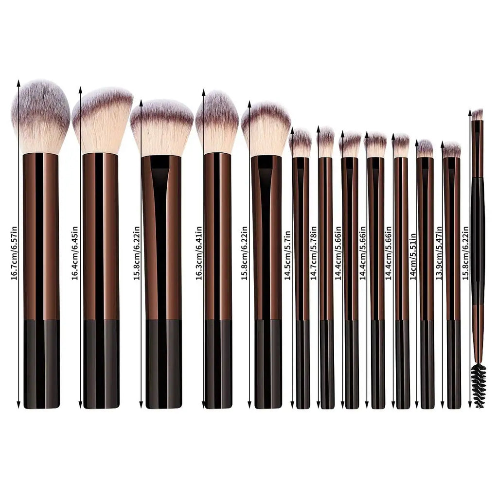Ensemble de pinceaux de maquillage, 13 pièces, fond de teint, correcteur, poudre, fard à paupières, Blush, mélange Kabuki, outil de beauté cosmétique pour le visage