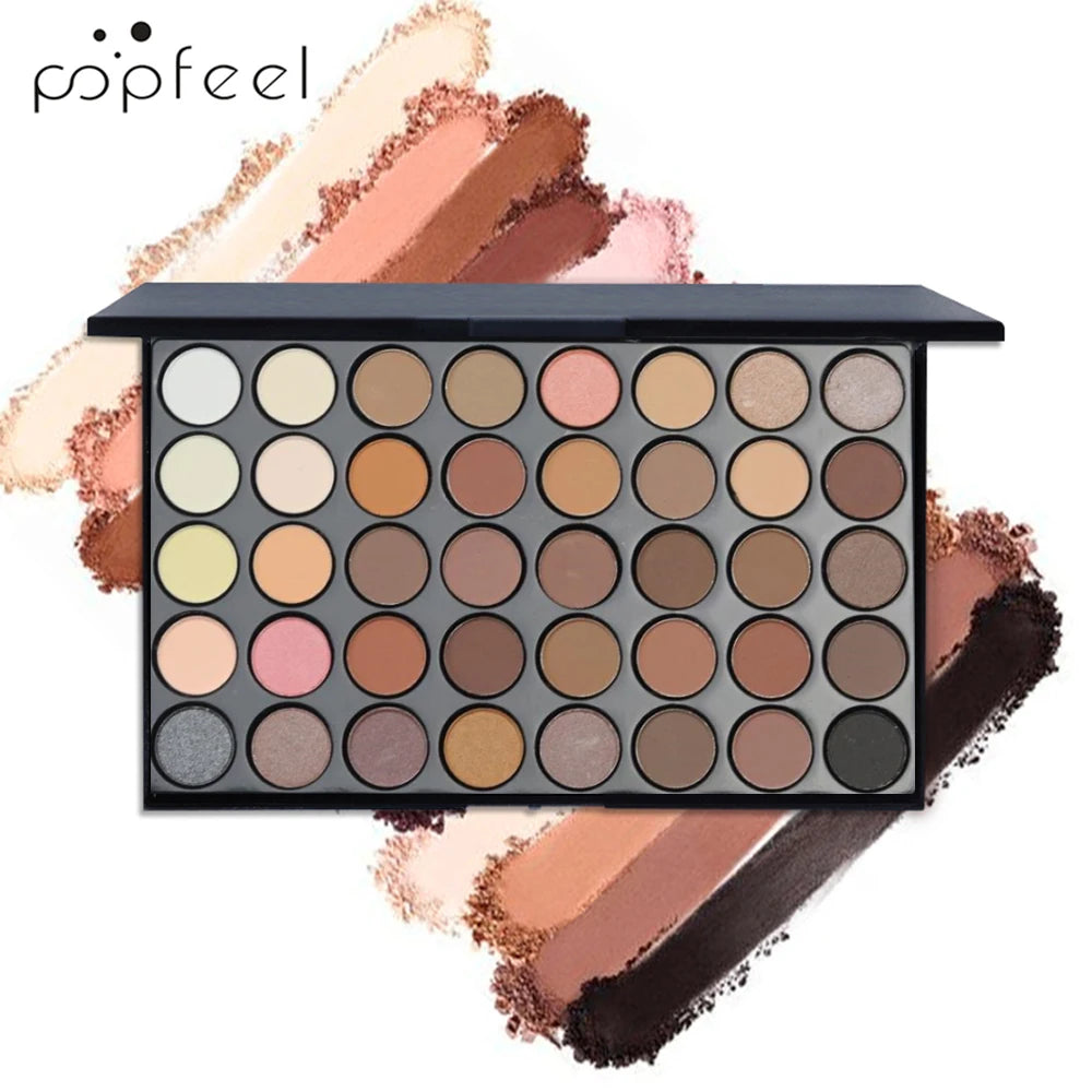 POPFEEL ensemble de maquillage pour les yeux 40 couleurs fard à paupières Palette crayon à sourcils Eyeliner stylo Mascara avec un ensemble de pinceaux de maquillage cosmétiques pour les yeux