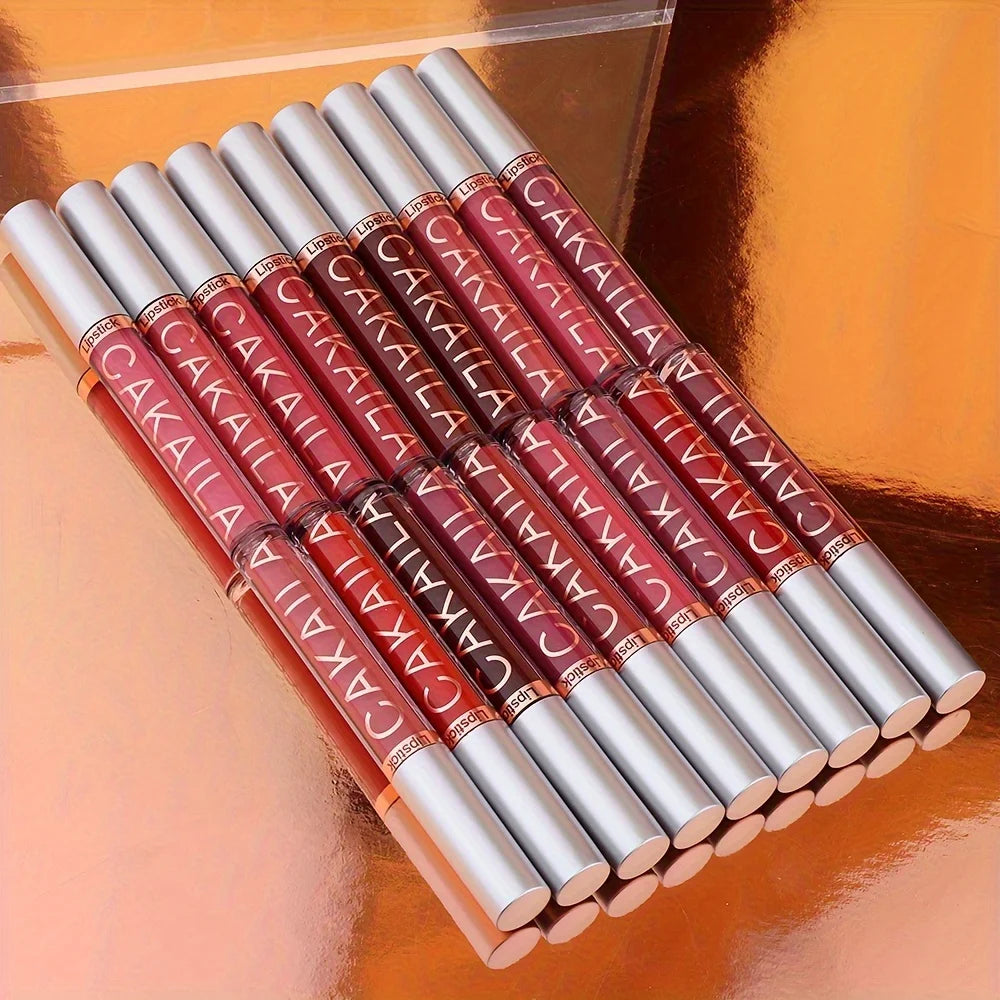 Ensemble de rouge à lèvres mat, 10 pièces, longue durée, ne se décolore pas, tasse antiadhésive, imperméable, cadeau exquis, vacances quotidiennes universelles