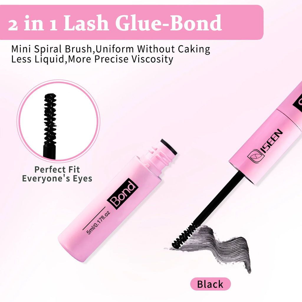 ISEEN – liaison et joint pour cils, 10ml, pour grappes de cils, Super tenue, longue durée, Non irritante, pour le bricolage à la maison