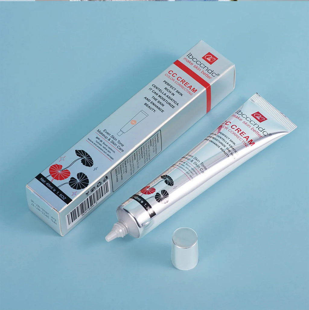 Crème CC Correctrice de Couleur 45/15ml Hydratante, Imperméable et Anti-Transpiration – Maquillage Pré-Base Longue Durée – Crème CC Transformante