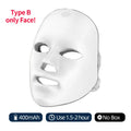 Machine de beauté pour le visage sans fil, masque facial à photons, 7 couleurs, LED, raffermissement de la peau, rajeunissement du cou