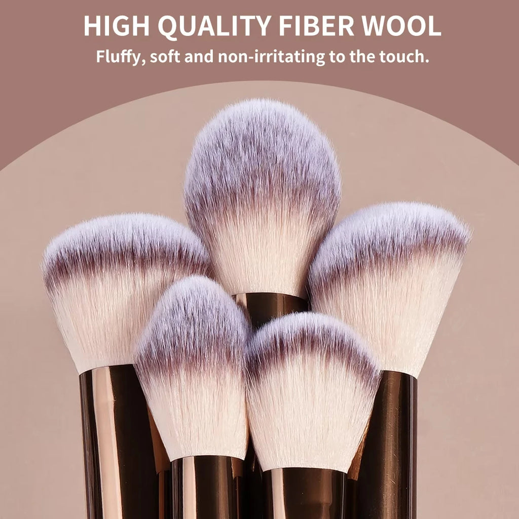Ensemble de pinceaux de maquillage, 13 pièces, fond de teint, correcteur, poudre, fard à paupières, Blush, mélange Kabuki, outil de beauté cosmétique pour le visage