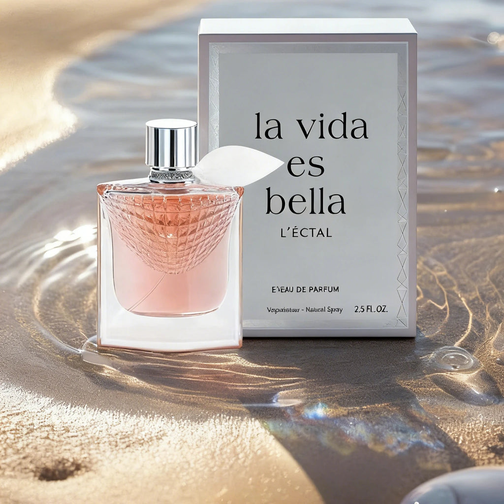 Parfum de marque 75 ml, senteur florale douce et élégante, parfum longue durée avec une sensation douce et sucrée, choix idéal pour une date.
